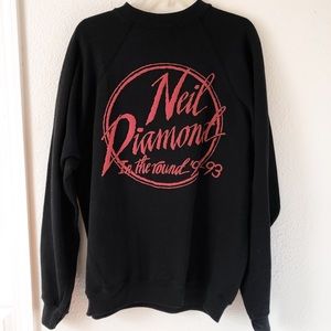 Neil Diamond Concert Tour Sweatshirt 90’s Vintage